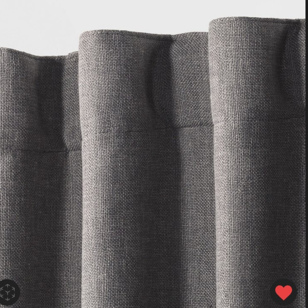50"x73.5" Blackout Aruba Window Curtain
Panel Radiant Gray - Threshold, Drapes - Picture 2 of 3